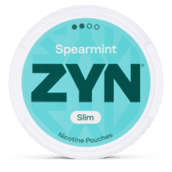 ZYN Slim Spearmint Regular 6mg nicotine pouches can