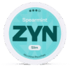 ZYN Slim Spearmint Strong 9mg nicotine pouches can