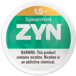 ZYN Spearmint 1.5mg nicotine pouches can