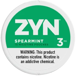 ZYN Spearmint 3mg nicotine pouches can