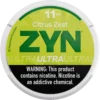 ZYN Ultra Citrus Zest 11mg nicotine pouches can