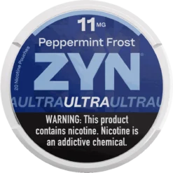 ZYN Ultra Peppermint Frost 11mg nicotine pouches can