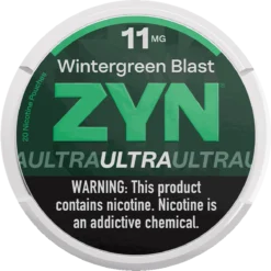 ZYN Ultra Wintergreen Blast 11mg nicotine pouches can