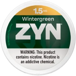ZYN Wintergreen 1.5mg nicotine pouches can