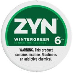ZYN Wintergreen 6mg nicotine pouches can