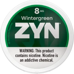 ZYN Wintergreen 8mg nicotine pouches can